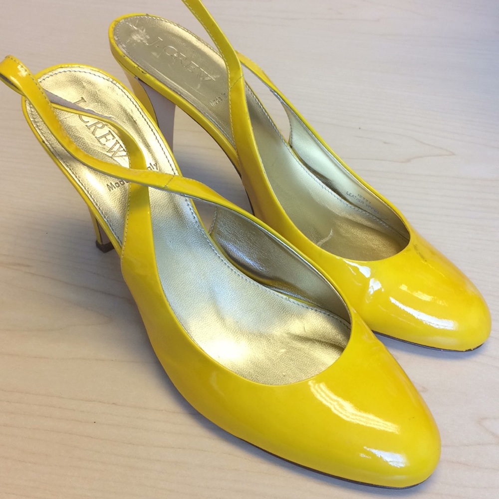 J.crew yellow shoes size 8.5